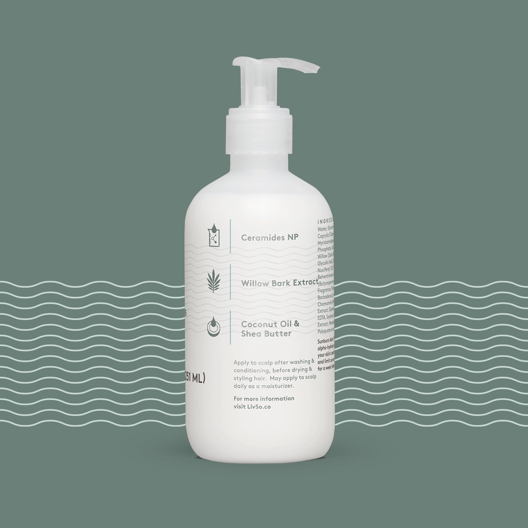 LivSo Willow Bark Extract close-up highlights exfoliation and oil balance benefits.