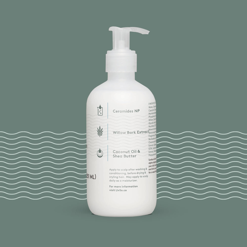 LivSo Willow Bark Extract close-up highlights exfoliation and oil balance benefits.