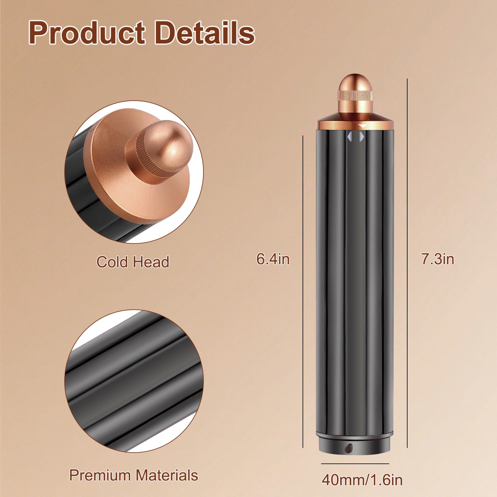 Liwoowe 40mm barrel creates voluminous waves perfect for thick hair.