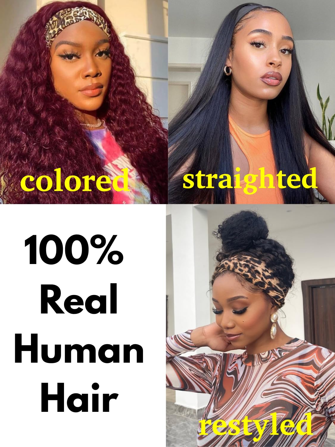 Liwsizxk natural color wig styling on display