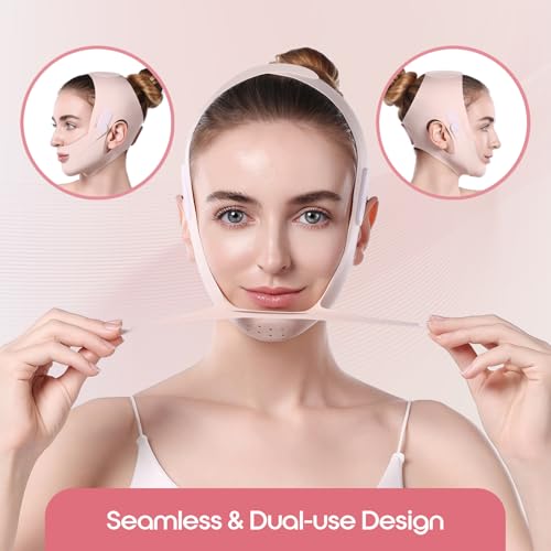 Lixuee Chin Strap night-wear demonstrates comfortable sleep with gentle jawline support.