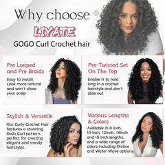 LIYATE Gogo Curl deep ocean wave texture for natural, beachy styling.