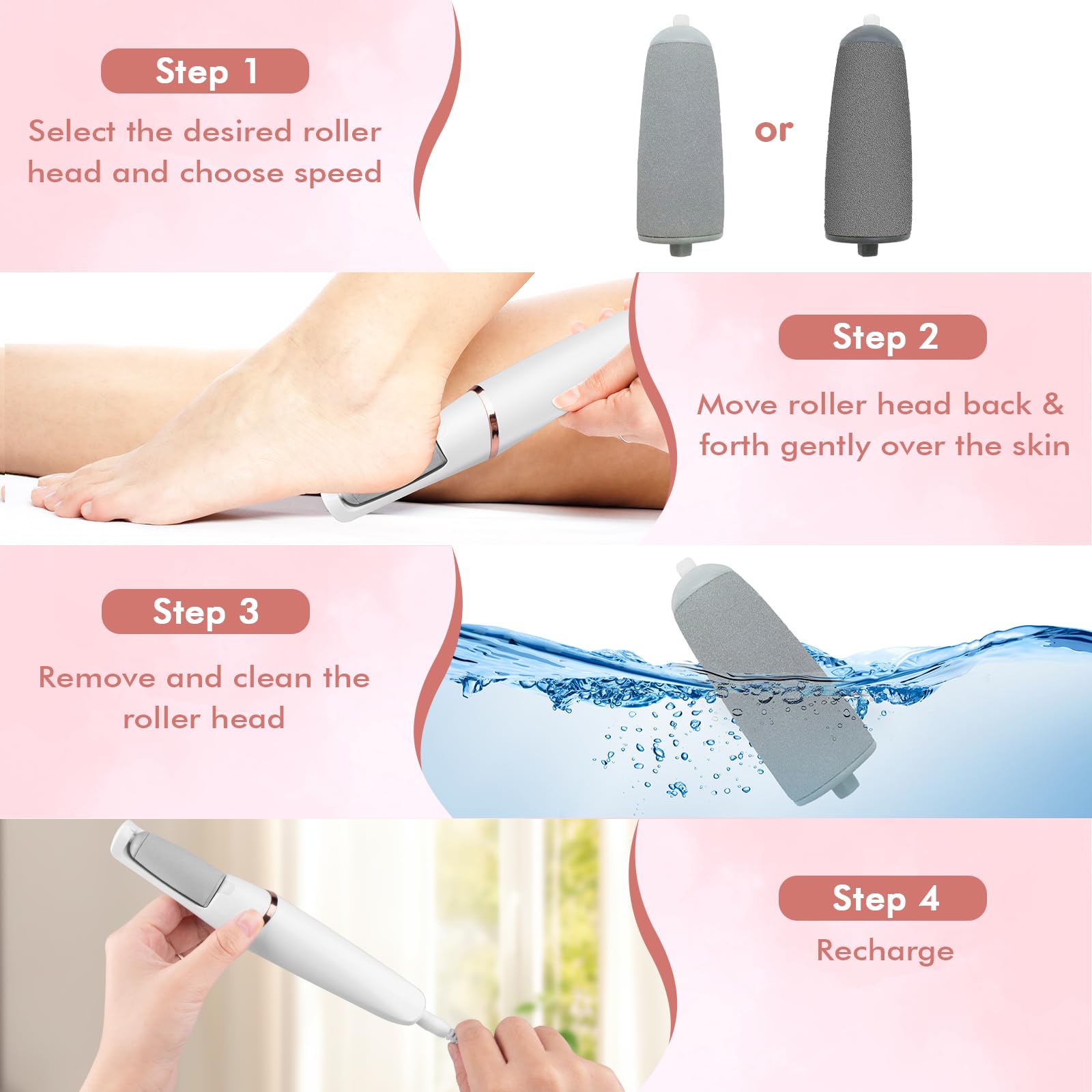 LIYUJSDZ cordless operation enables flexible home pedicure sessions