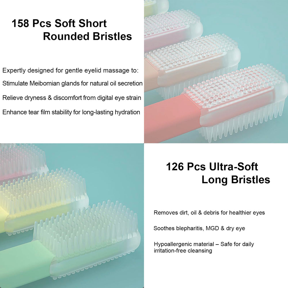 LIZICH Eyelid Brush easy-to-clean design simplifies routine care