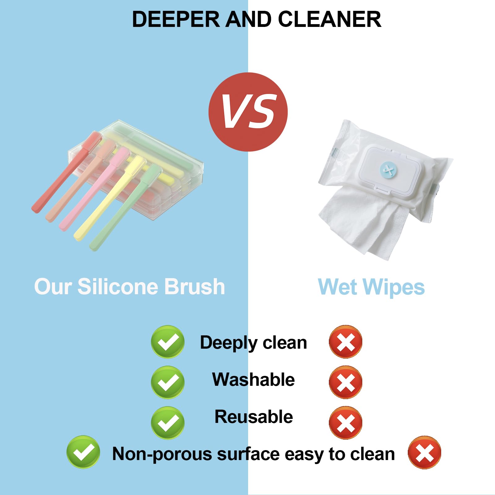 LIZICH Eyelid Brush hypoallergenic material ensures safe long-lasting use