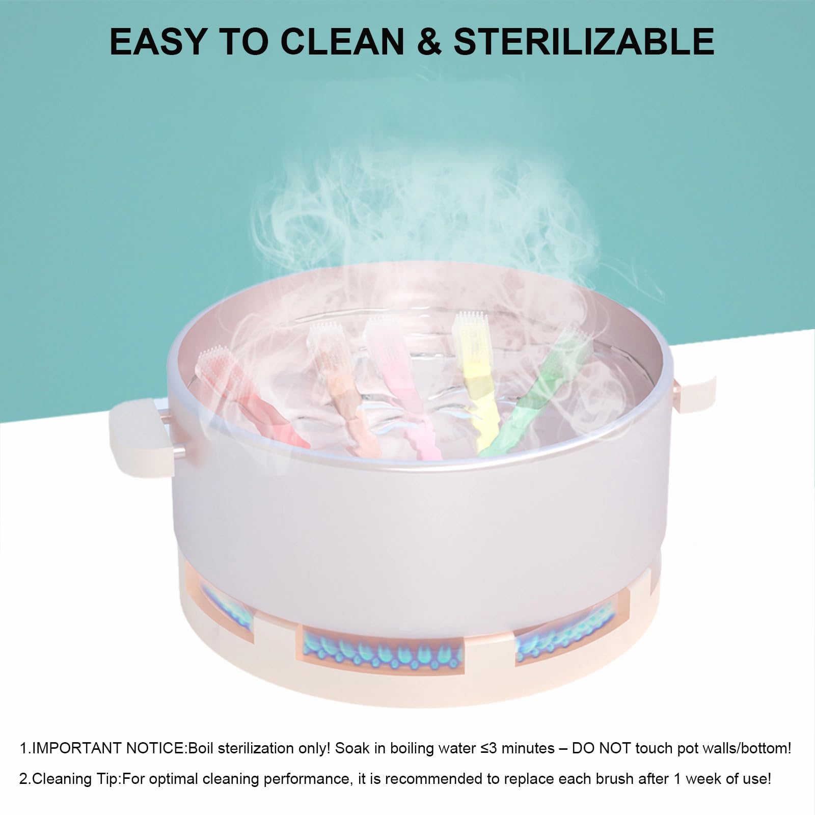 LIZICH Eyelid Brush silicone bristles detail demonstrates gentle yet thorough cleaning