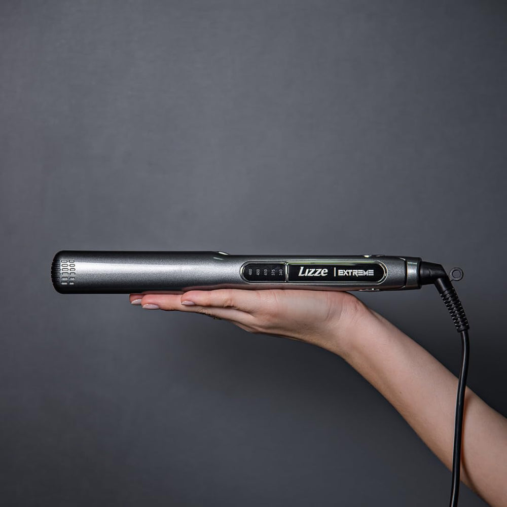Lizze Extreme Professional Hair Straightener heat-up fast demonstrates quick readiness for styling sessions