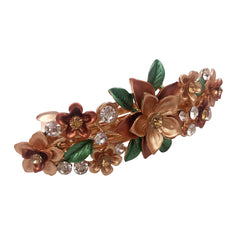Lizzie Kay purple floral barrette with detailed petals for refined half-up styles