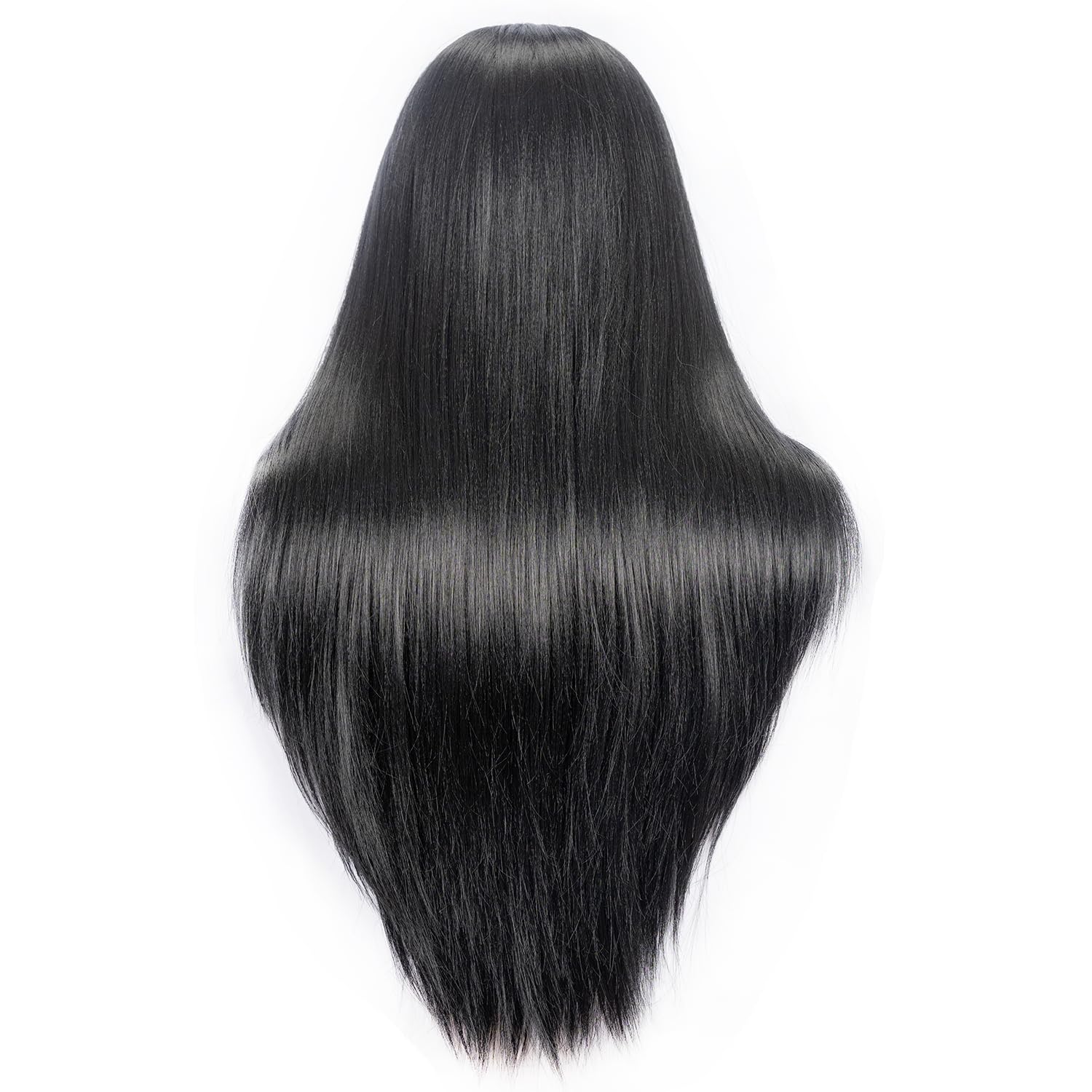 LJSMJF mannequin head with 26-inch hair at back for versatile styling