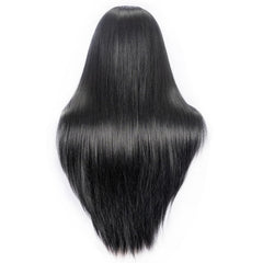 LJSMJF mannequin head with 26-inch hair at back for versatile styling