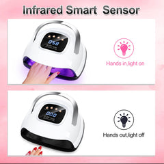 LKE UV Nail Lamp LCD touch display for quick timer control