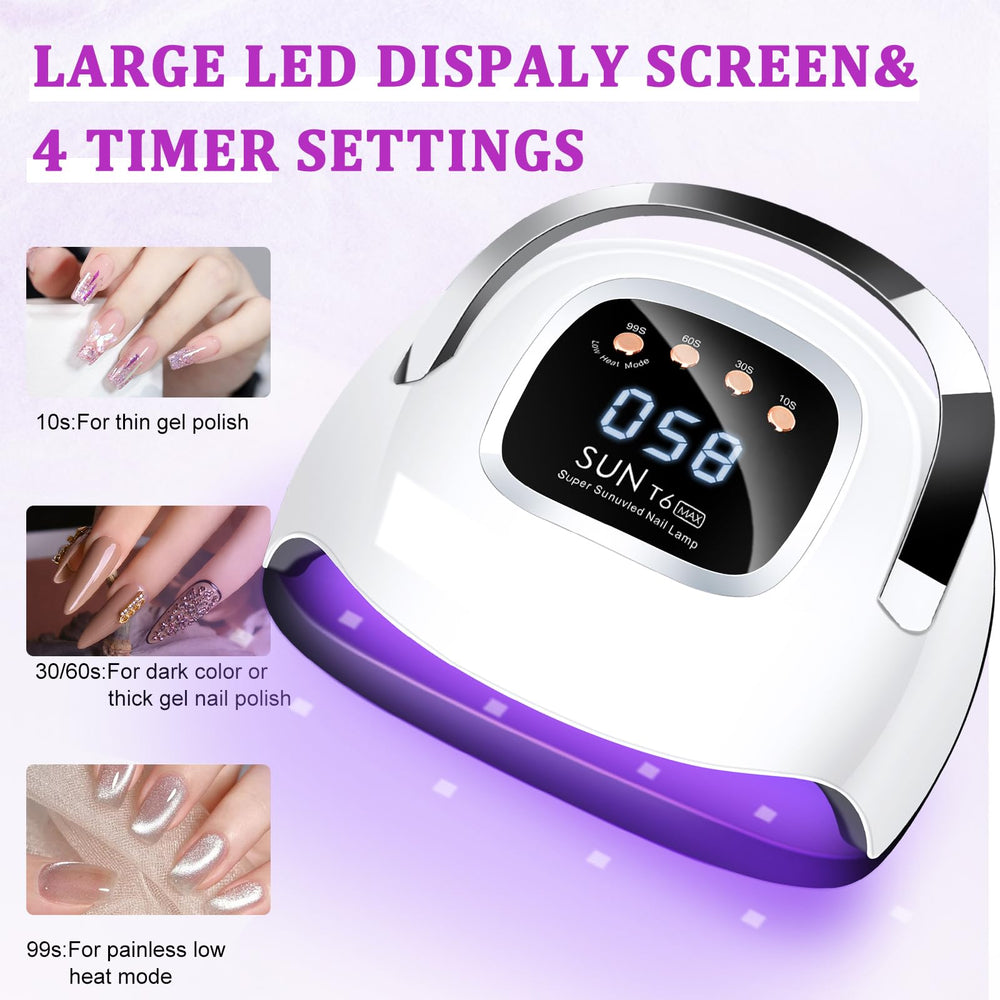 LKE UV Nail Lamp top view highlighting evenly distributed lamp beads
