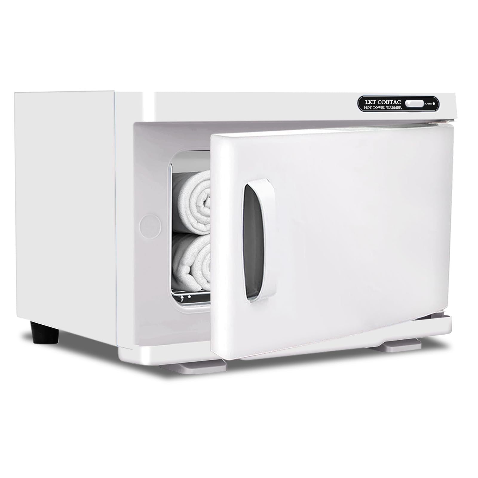 LKT COBTAC hot towel warmer exterior, compact design ideal for home spa use.
