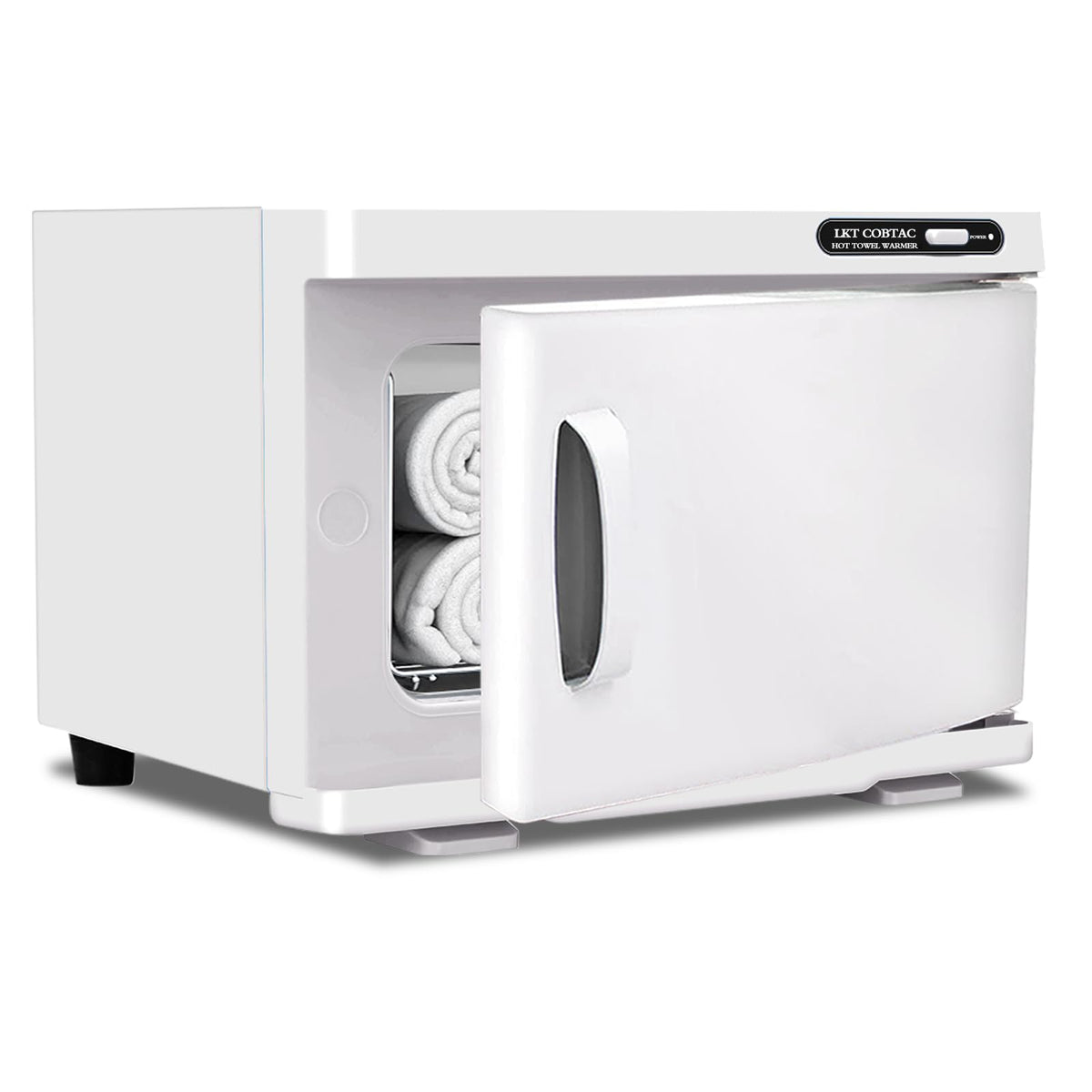 LKT COBTAC hot towel warmer exterior, compact design ideal for home spa use.