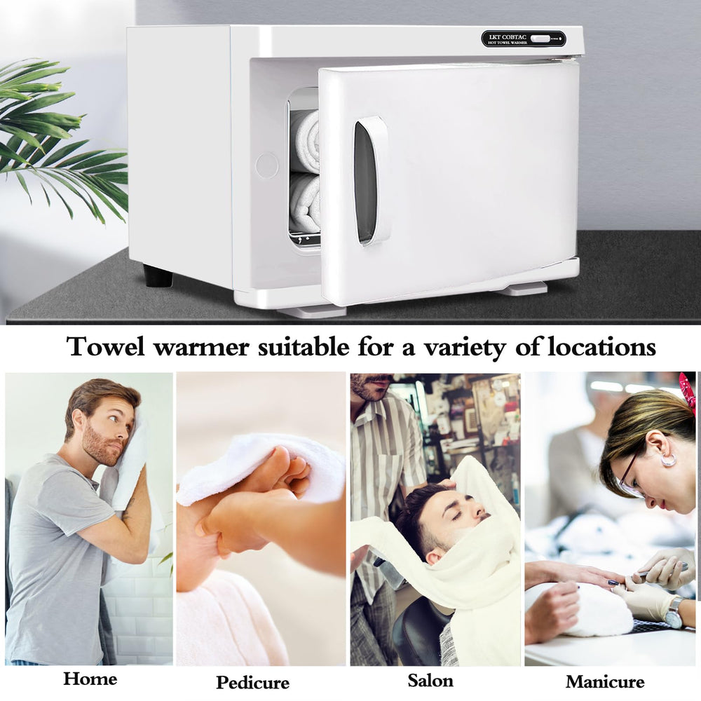 LKT COBTAC heater ideal for home, spa, salon, or barber setups.