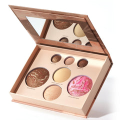 llasido baked face palette compact open displays versatile makeup for mature skin and everyday looks
