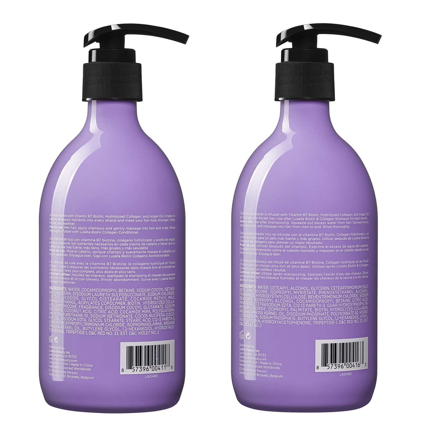L LUSETA duo-pack packaging showing two 16.9oz bottles