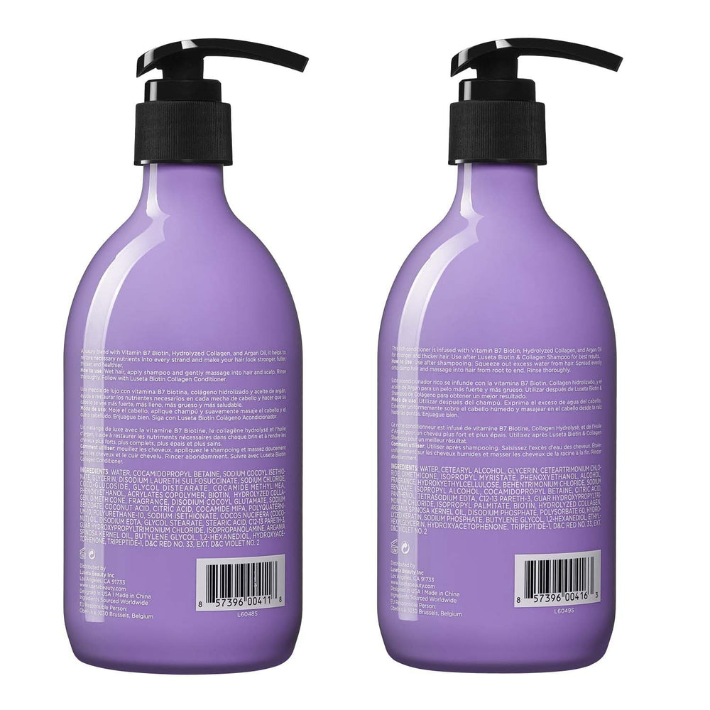 L LUSETA duo-pack packaging showing two 16.9oz bottles
