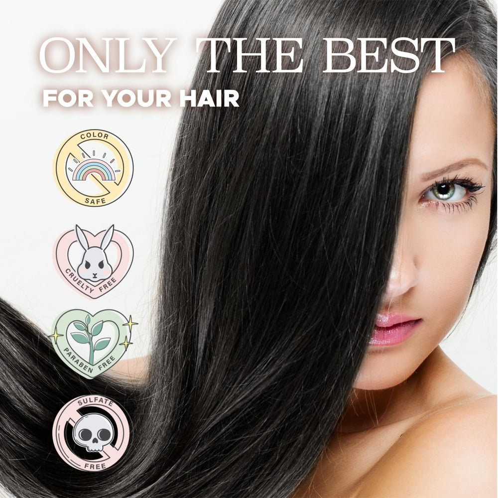 L LUSETA Argan Oil Hair Serum near heat tools offers heat protection.