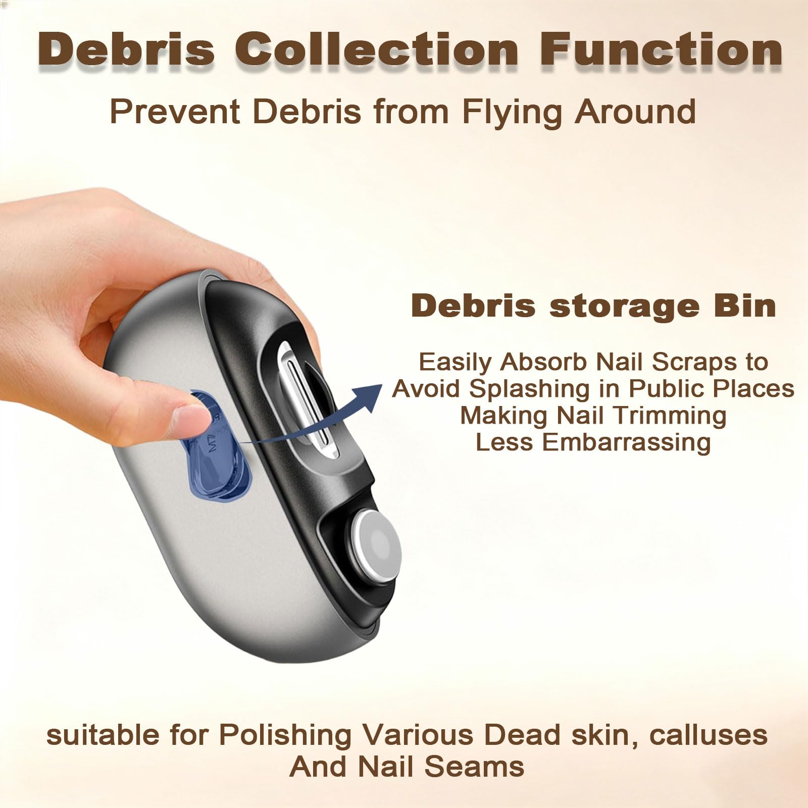Lmipki portable kit fits bags for travel nail care anywhere.
