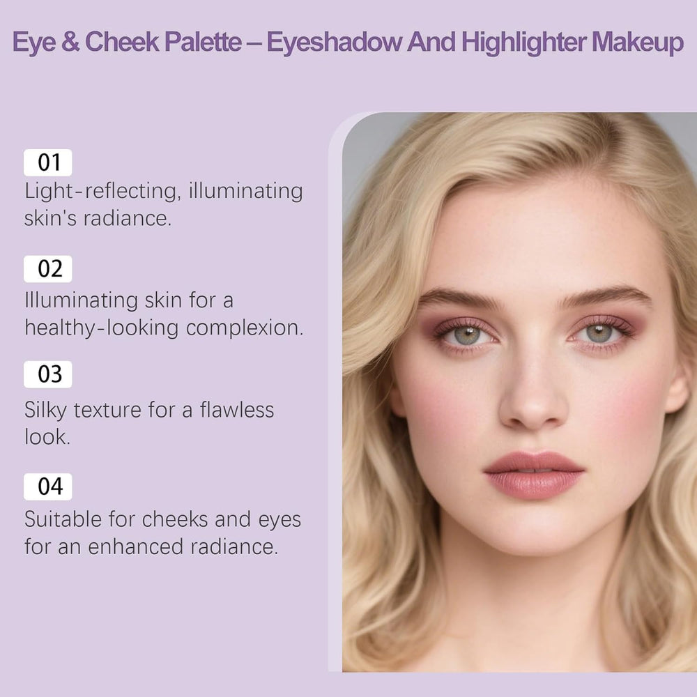Lmoy upgraded angled blush brush included for precise cheek application.