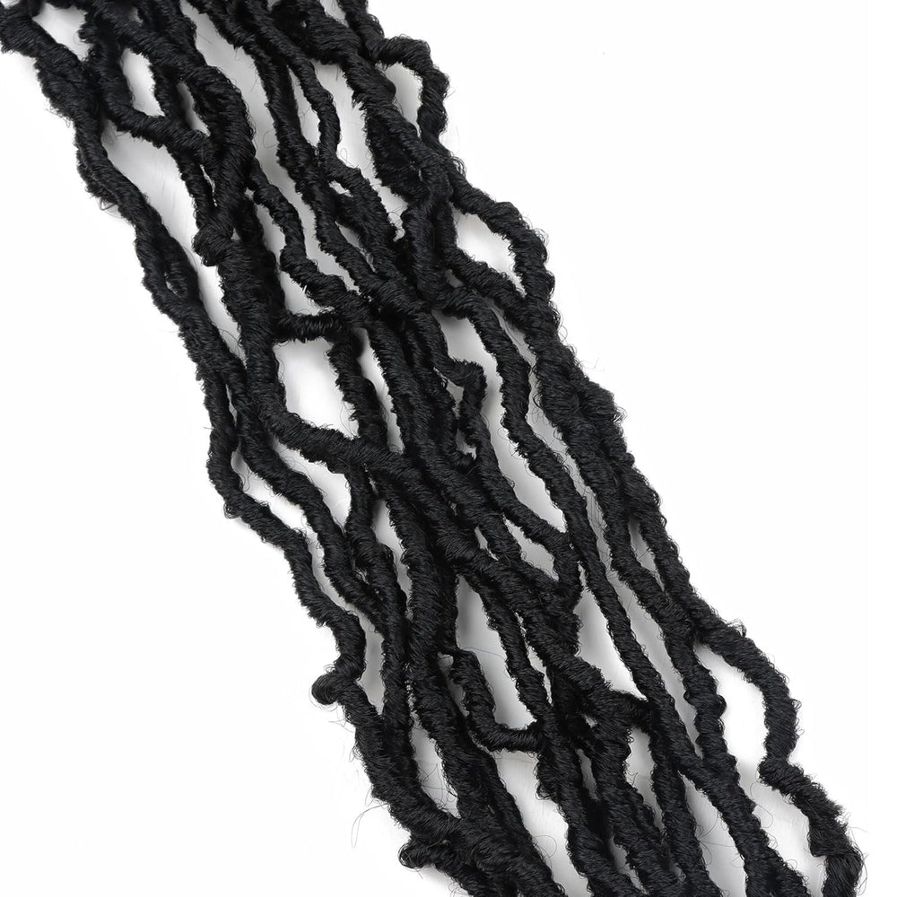 LMZIM 1B Soft Locs natural look blends with different hair tones.