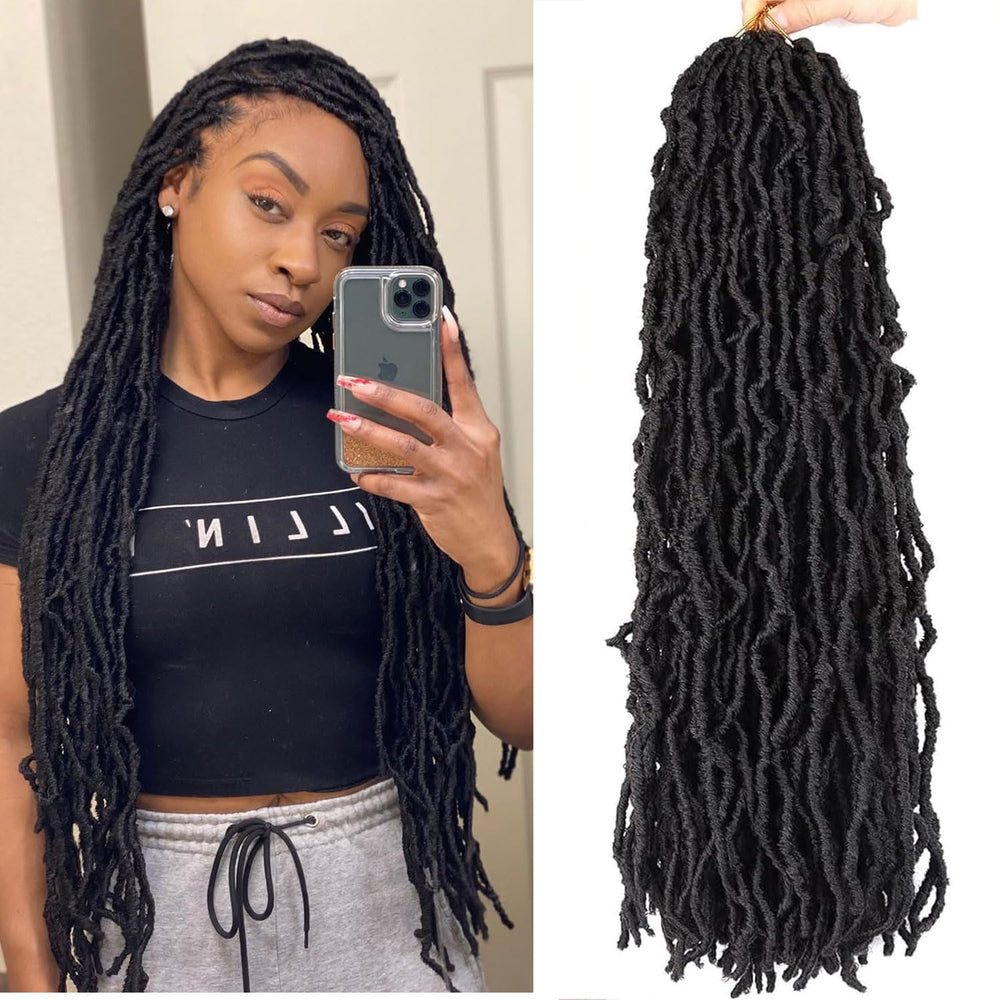LMZIM 26-inch soft locs crochet hair pack 7 shown for full-head style