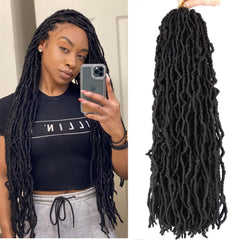 LMZIM 26-inch soft locs crochet hair pack 7 shown for full-head style