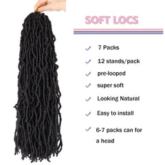 LMZIM goddess locs crochet hair pre-looped for quick DIY install