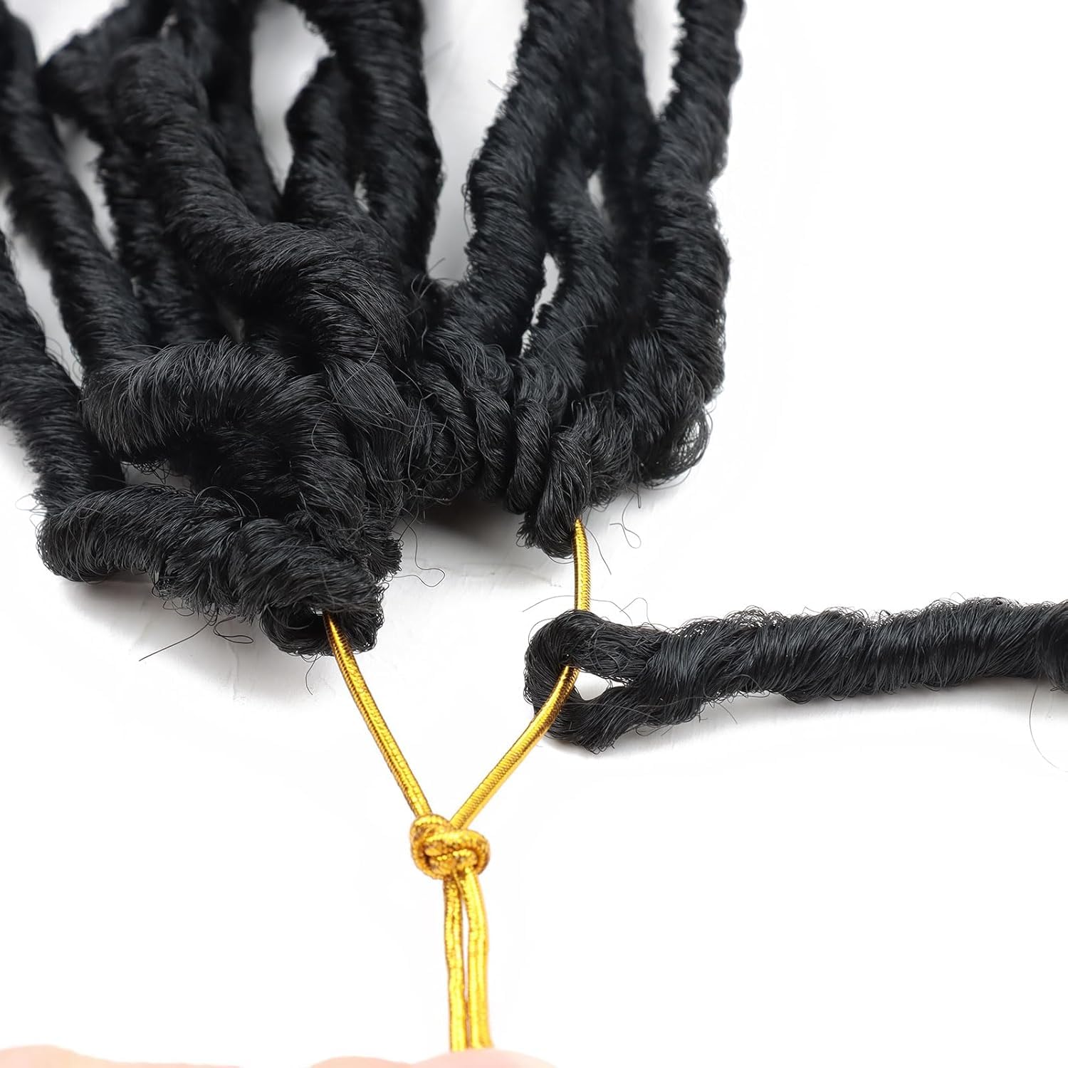 LMZIM Soft Locs lightweight, bouncy fibers for comfortable wear.