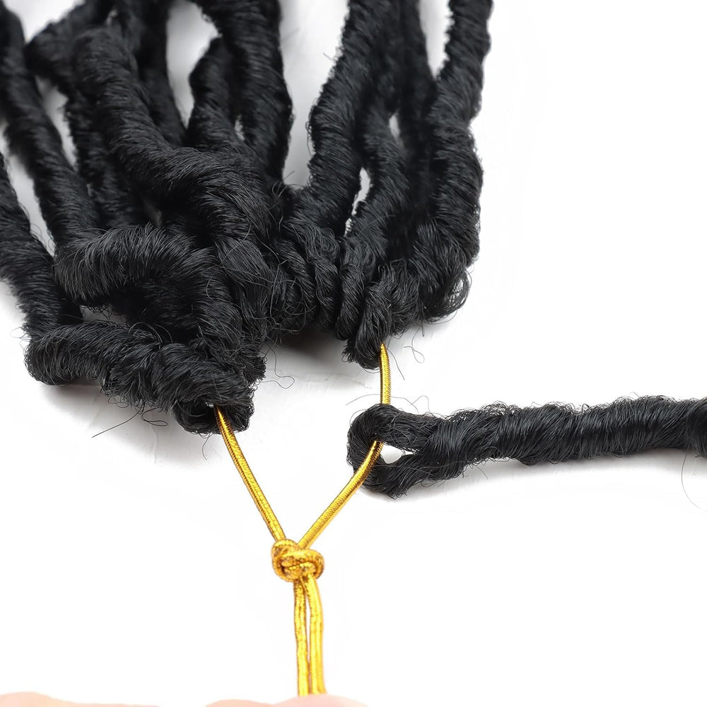 LMZIM Soft Locs lightweight, bouncy fibers for comfortable wear.