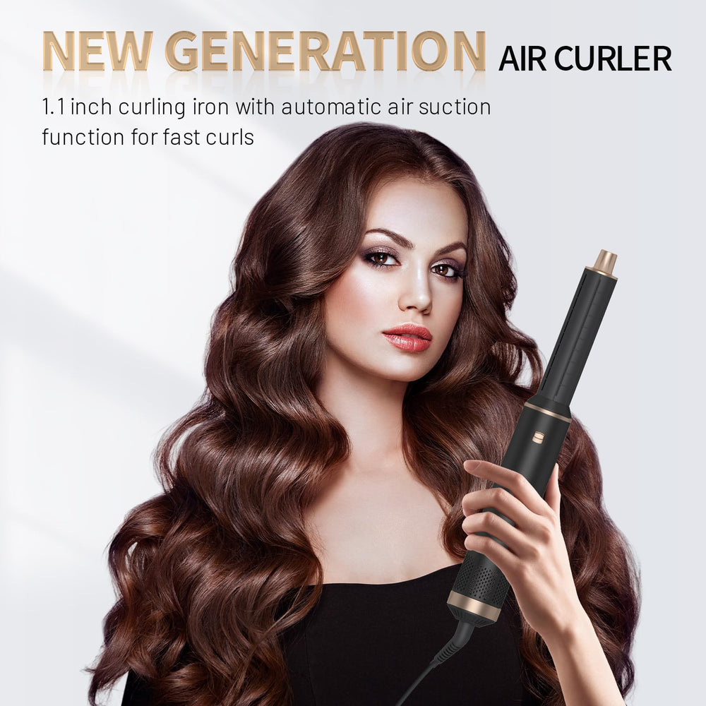LNSTN Auto Wrap Curlers in use for effortless directional curling.