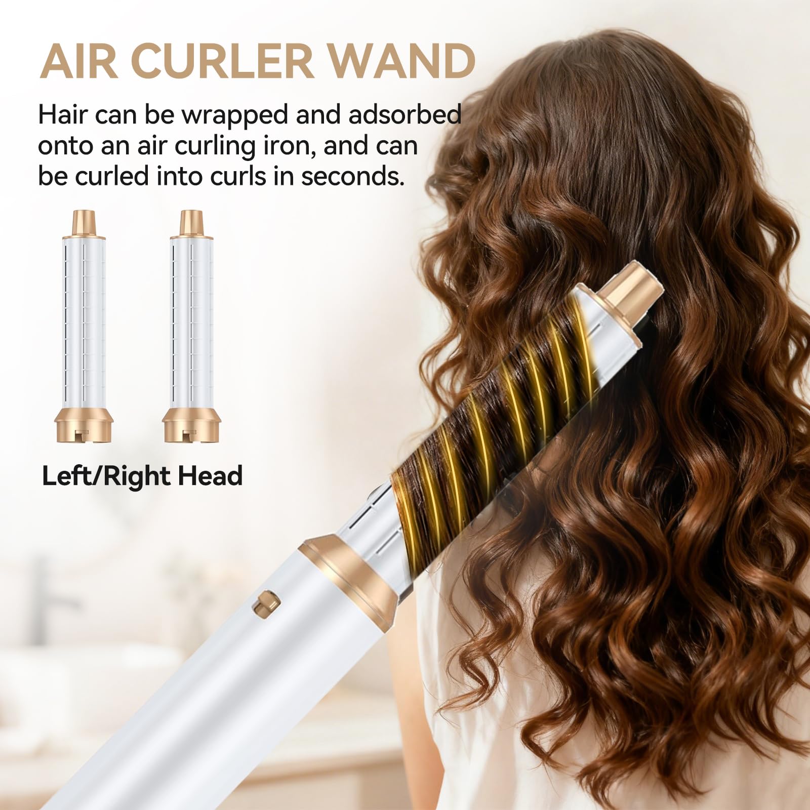 LNSTN Blow Dryer Brush directional airflow for even curls