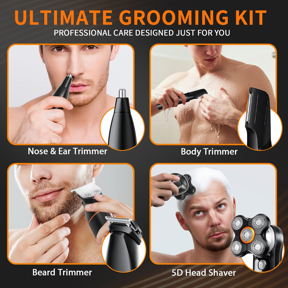 Loarysk head shaver contoured shaving for neck and face comfort