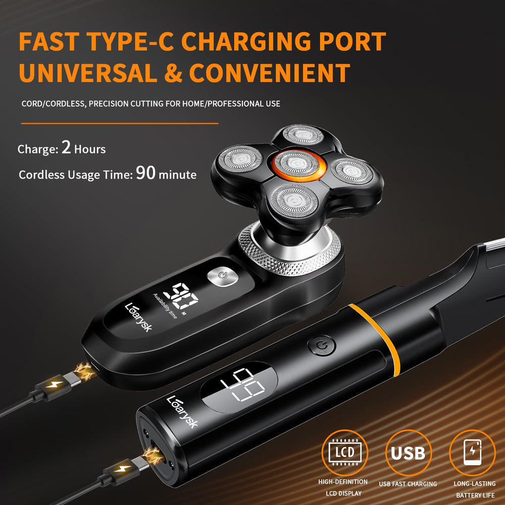 Loarysk USB-C rechargeable with LED display for easy monitoring