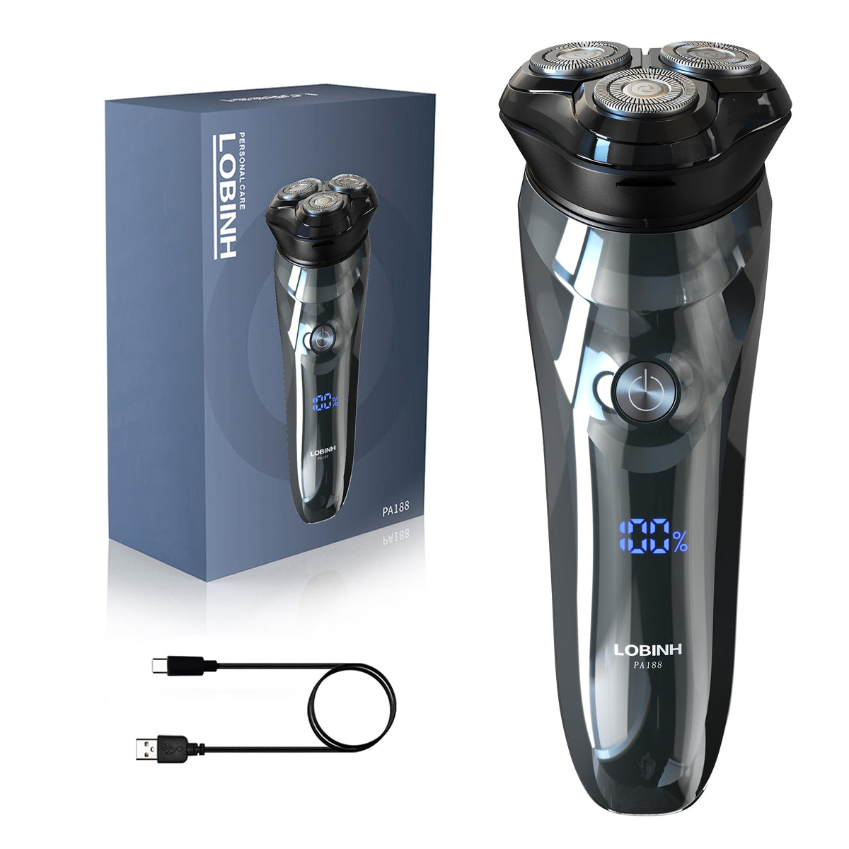 LOBINH electric razor close-up blades for precise shave