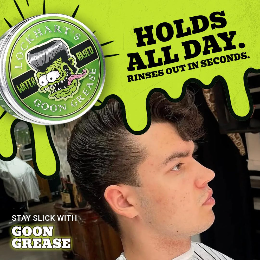 Lockhart’s Goon Grease high-shine shot highlights glossy finish.