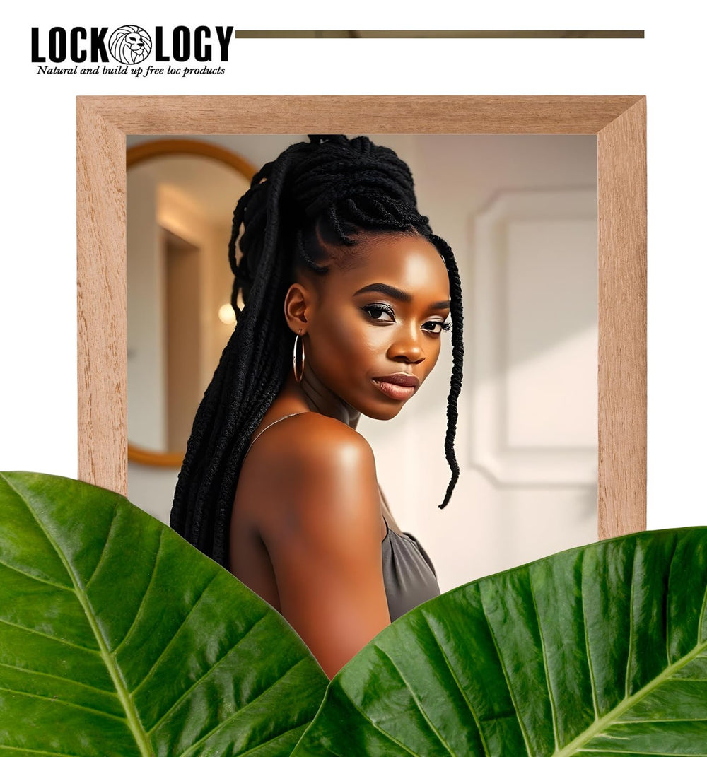 Lockology Peppermint Tea Tree Loc Oil bottle-drops for on-the-go scalp care.