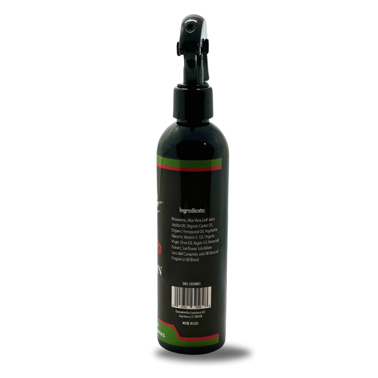 LOCLICIOUS 8oz bottle ready for on-the-go rose water loc spray