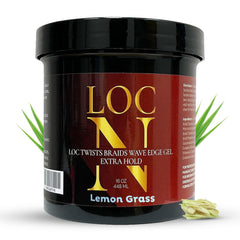LOCN Hair Gel bottle demonstrates clean application for flexible hold