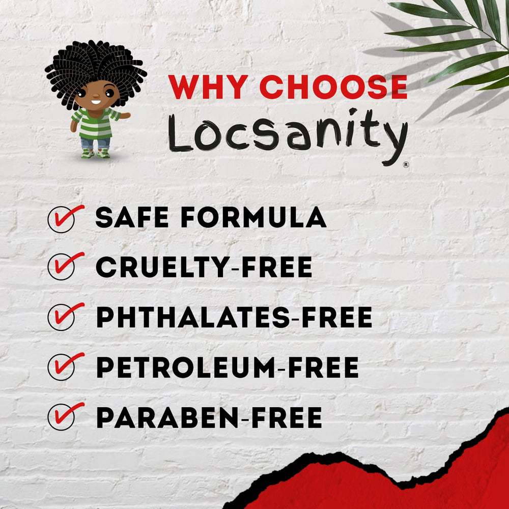 Locsanity Bold Moisturizing Loc Spray leaves locs silky and manageable.