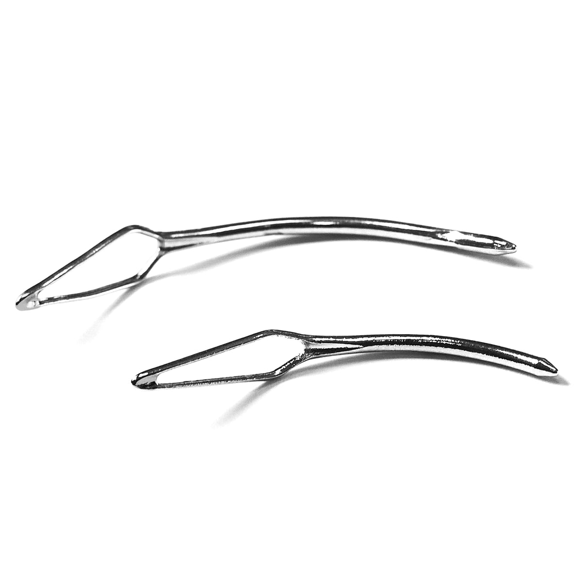 Locsanity curved interlocking tool closeup highlighting sleek design for precise loc care