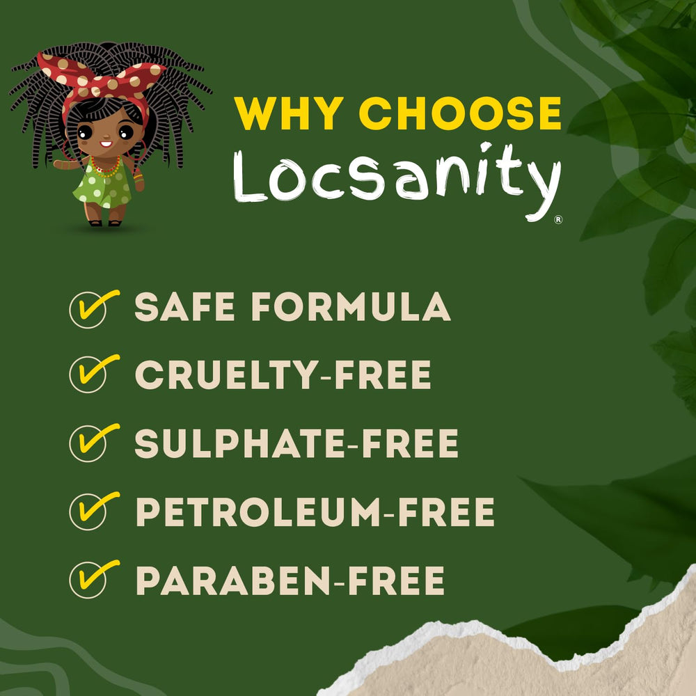 Locsanity moisturizes throughout the day without heaviness