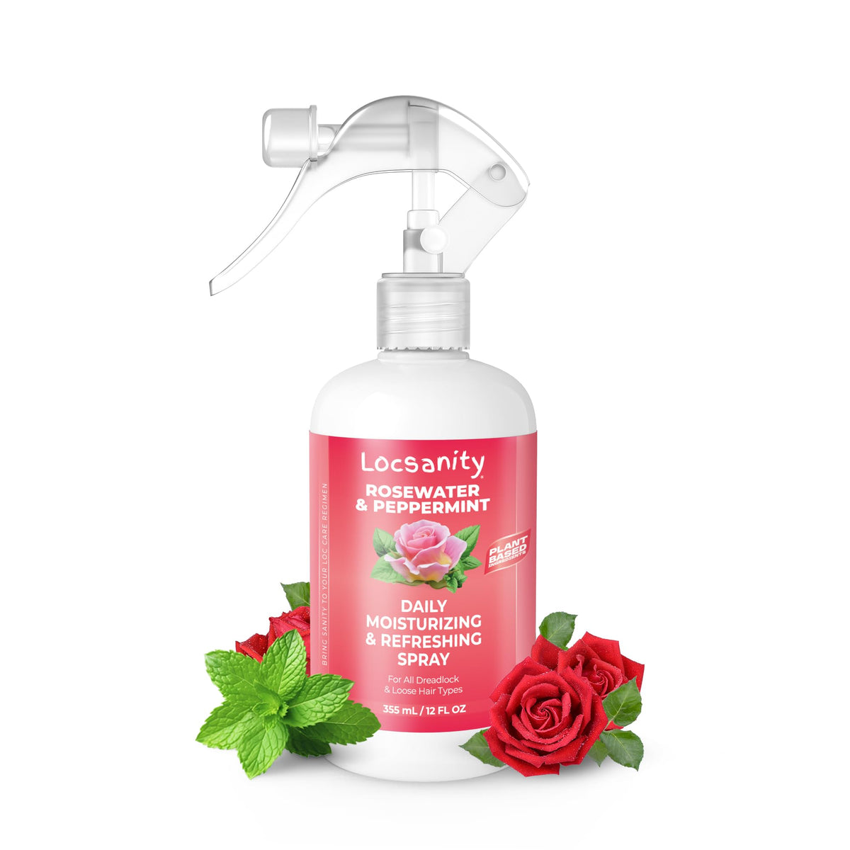 Locsanity daily moisturizing spray bottle replenishes moisture for refreshed, hydrated locs