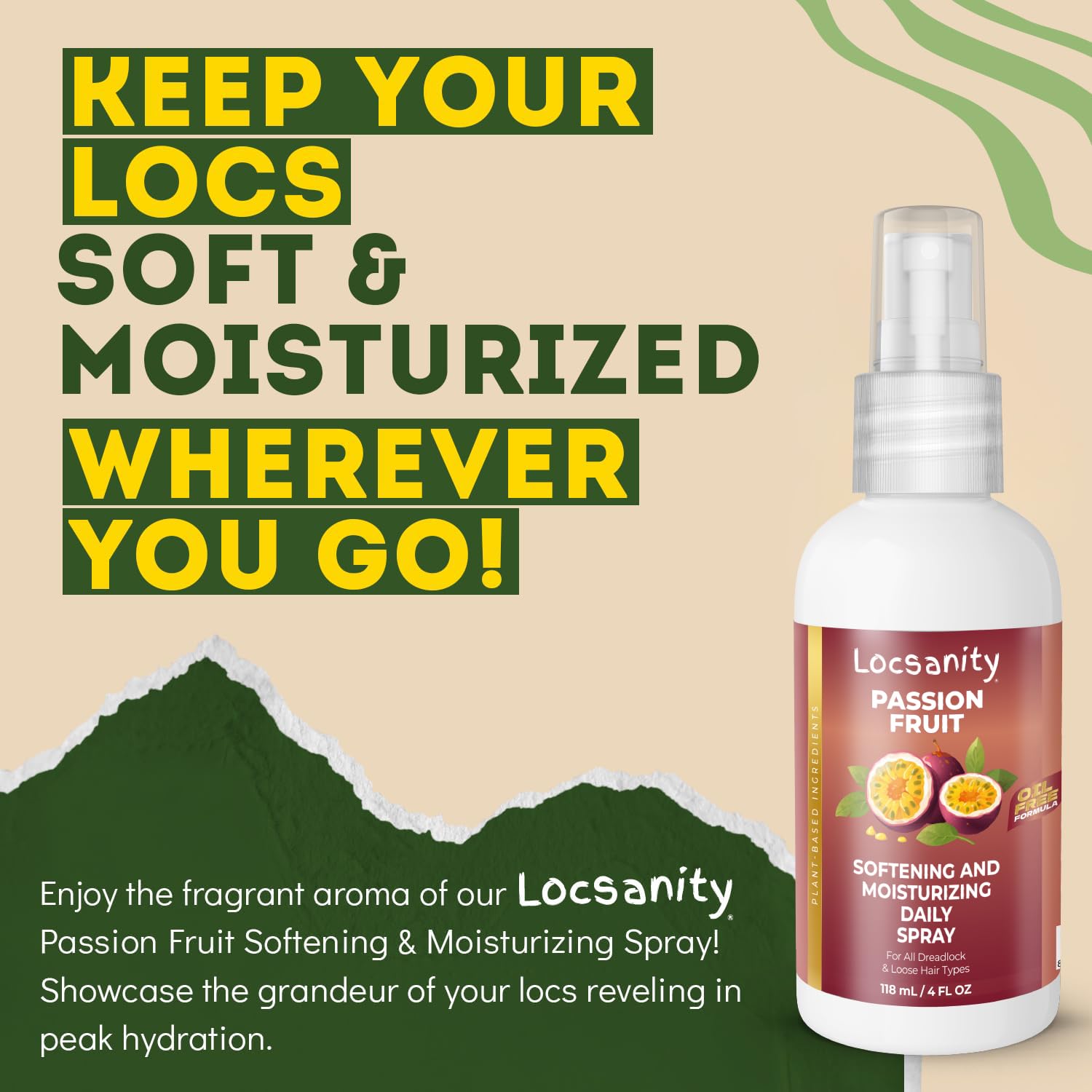 Locsanity trial-size portable spray for on-the-go moisture renewals