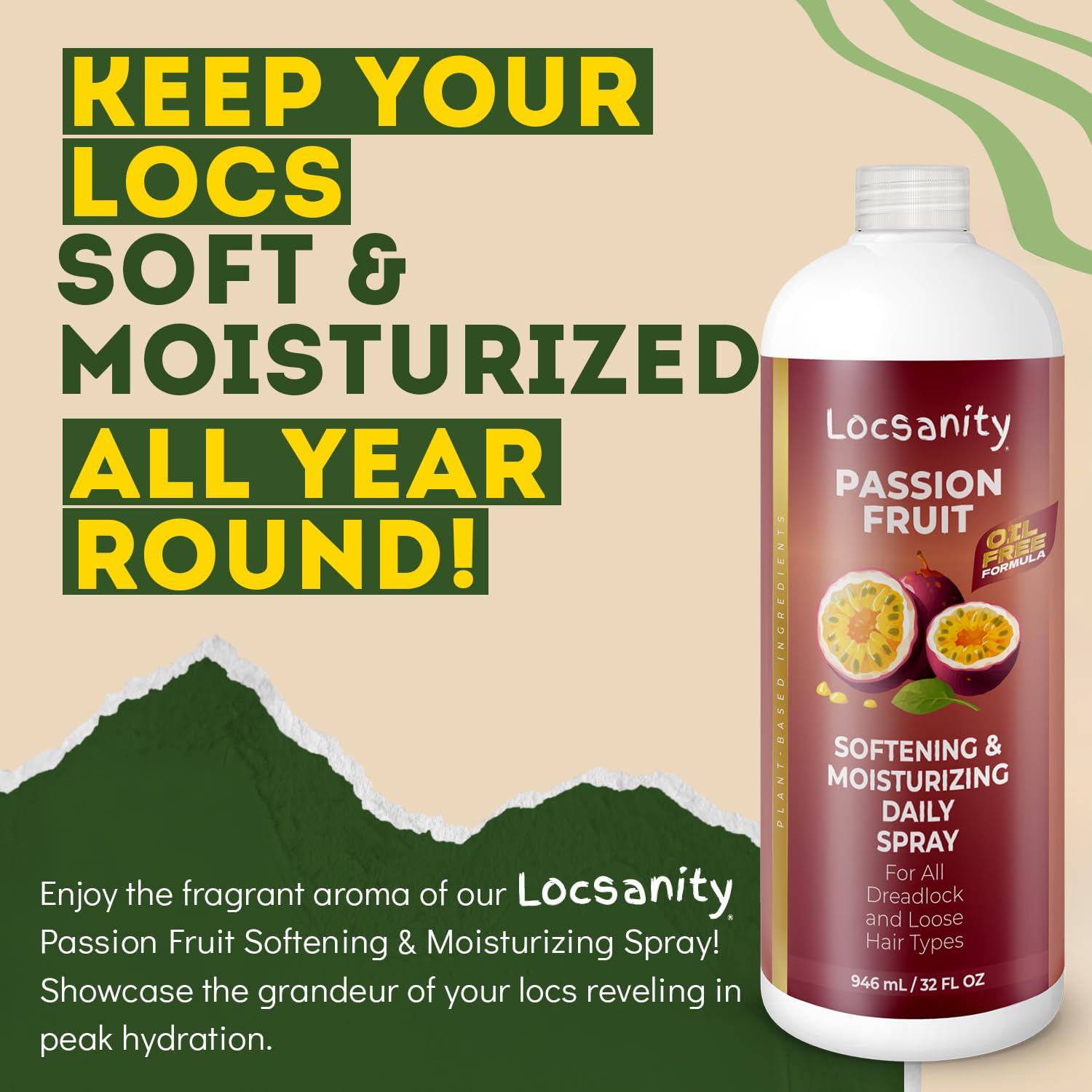 Locsanity healthy-locs year-round moisture coverage for all loc styles.