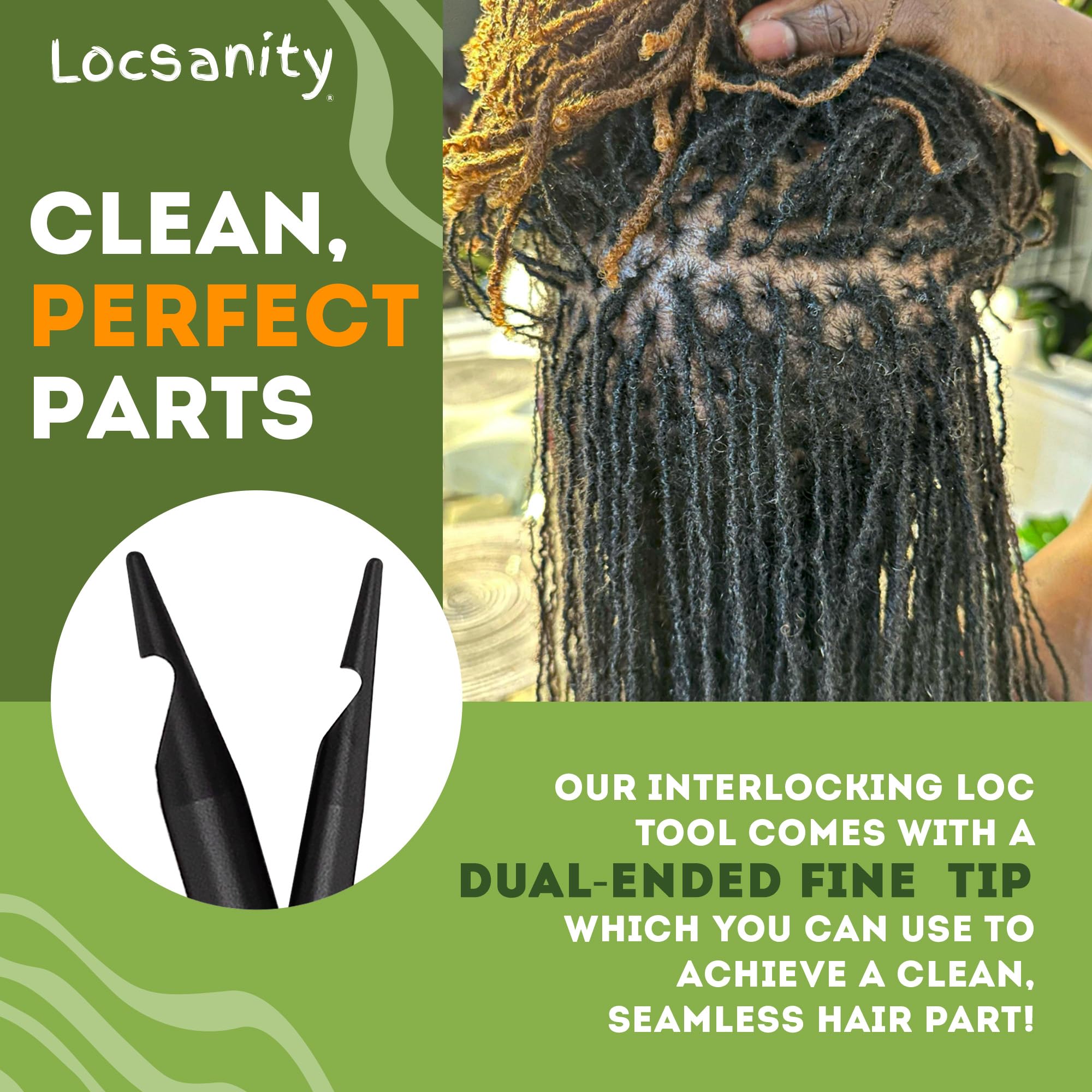 Locsanity interlocking tool durable-metal construction resists wear for long-term use.