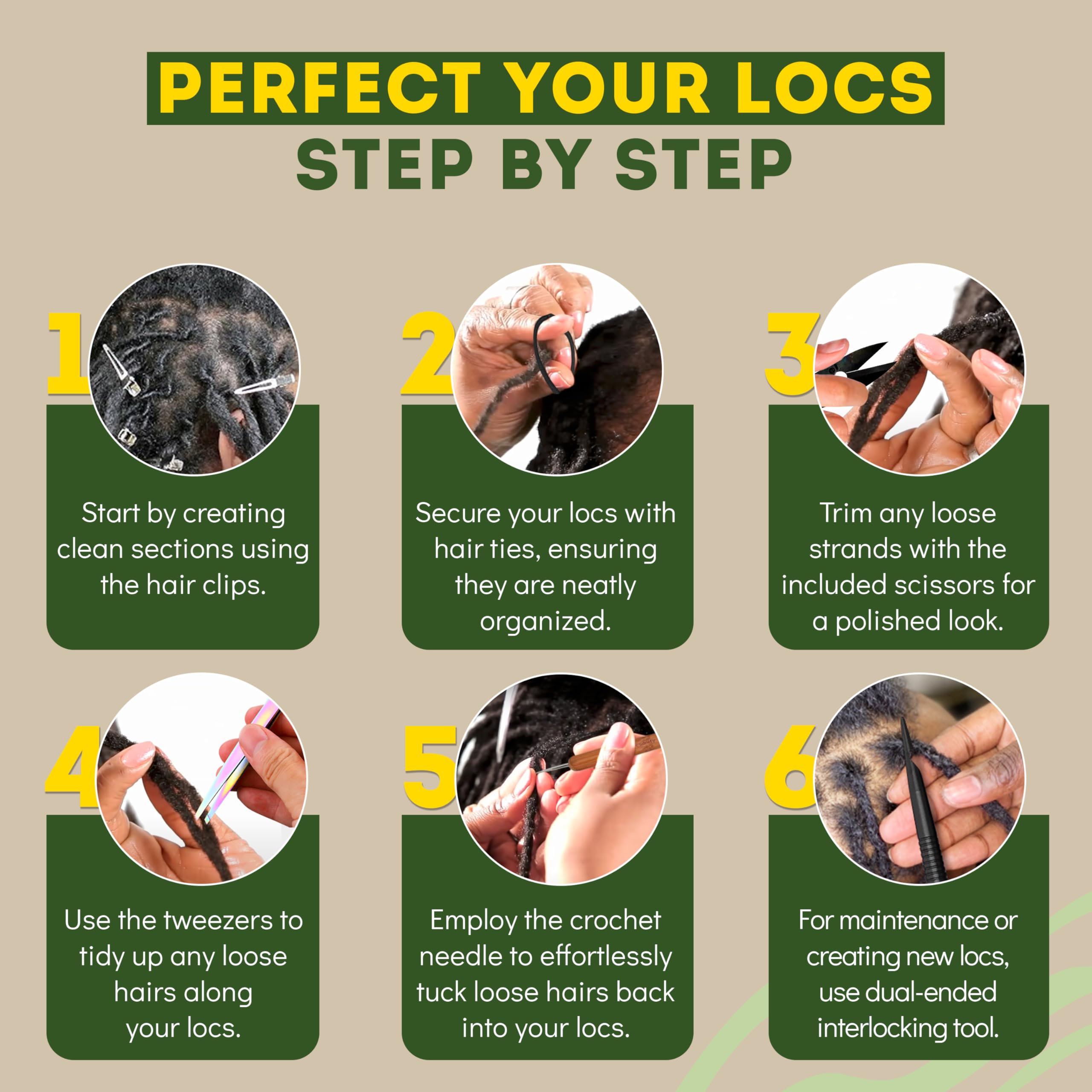 Locsanity metal toolset for loc maintenance and durability.