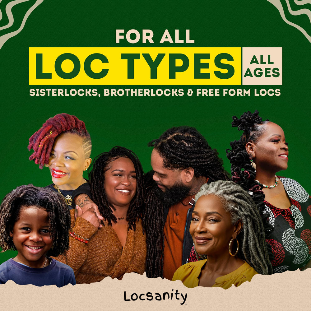 Locsanity natural-ingredients-label emphasizes vegan, sulfate-free, cruelty-free quality