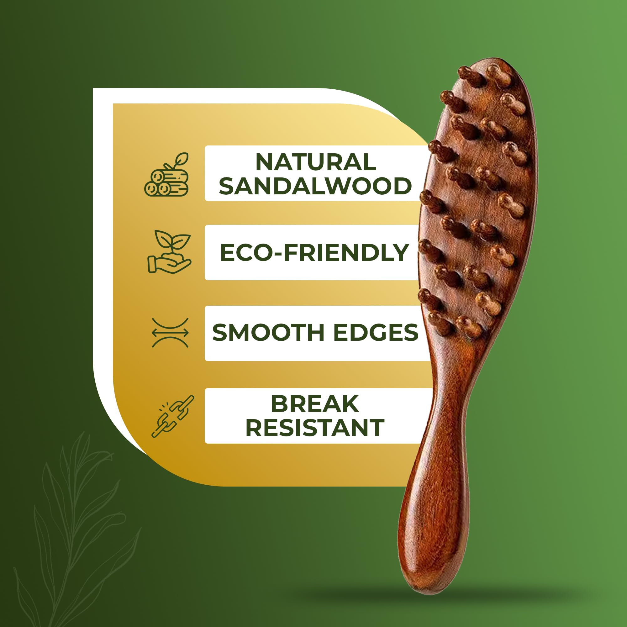Locsanity sandalwood brush natural materials warmth and gentle scalp contact